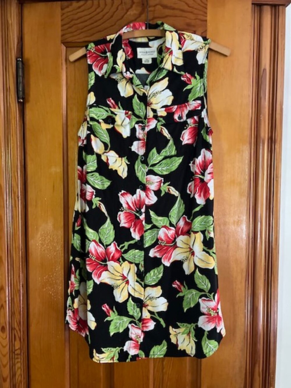 Ralph Lauren Denim & Supply Button Up  Hawaiian  Hibiscus  Floral Shirtdress M